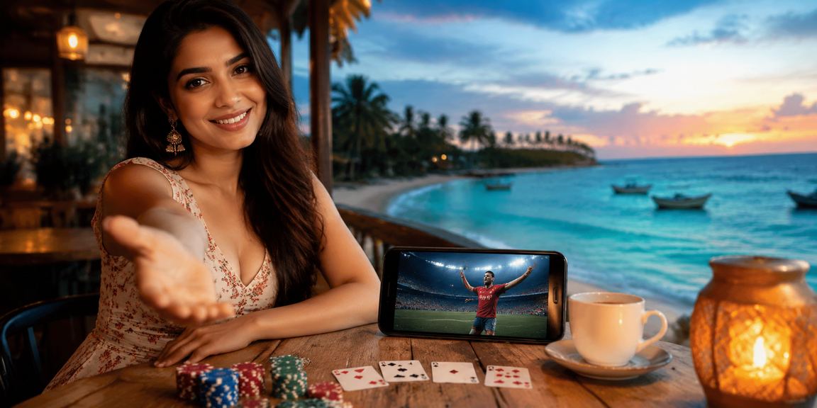 সেন্ট মার্টিনে সমুদ্র সৈকতে পোকার গেম হাই রোলার